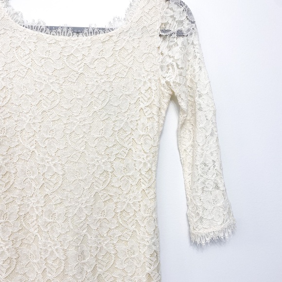 DVF Cream Lace Dress - Picture 7 of 12